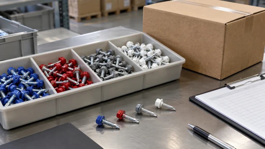 What Should Buyers Confirm When Ordering Color Nylon Head Hex Self-Drilling Screws?